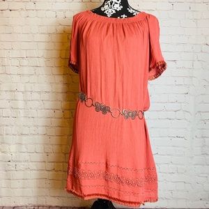 Loft Coral Dress Size Small